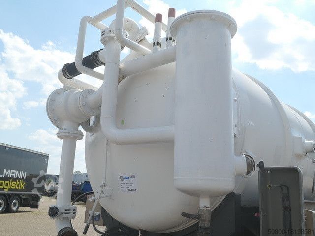 Tanker trailer  Tollense, Schmidt Saugaufbau für Schlamm, 14m³