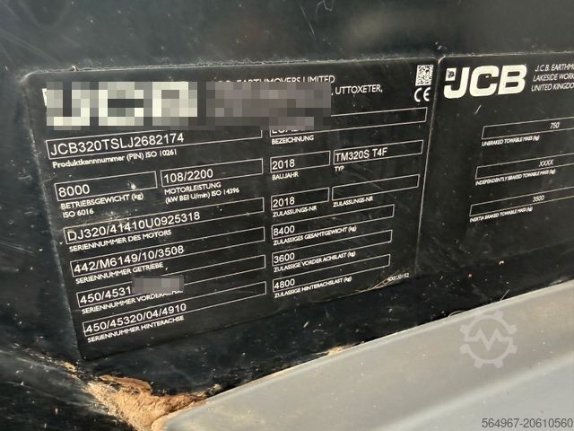 Wheel loader JCB TM320S Teleskopradlader SW