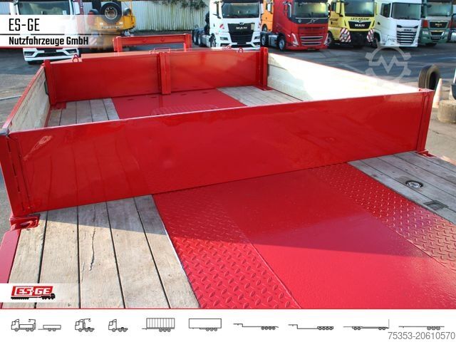 Low loader semitrailer BROSHUIS 6-Achs-Satteltieflader - teleskopierbar