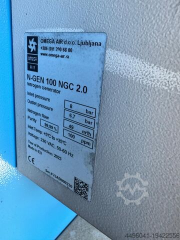 Piston compressor OMEGA AIR Nitrogen Generator N-GEN 100