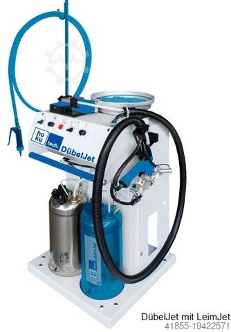 Dübeleintreibmaschine + Leimauftraggerät Gannomat DübelJet + Leimangabegerät