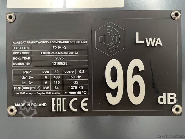 Generator set Iveco NEF45SM3 - 85 kVA Generator - DPX-17551