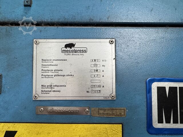 Hot forming press MECOL PRESS SEO 36