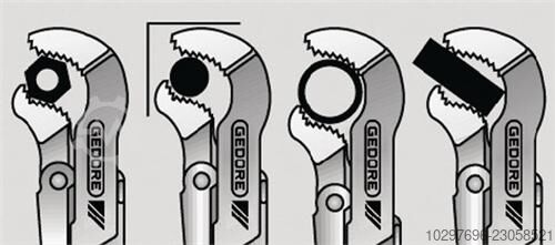 Corner pipe wrench Eck-Schwede-snap® - 1 piece Gedore 