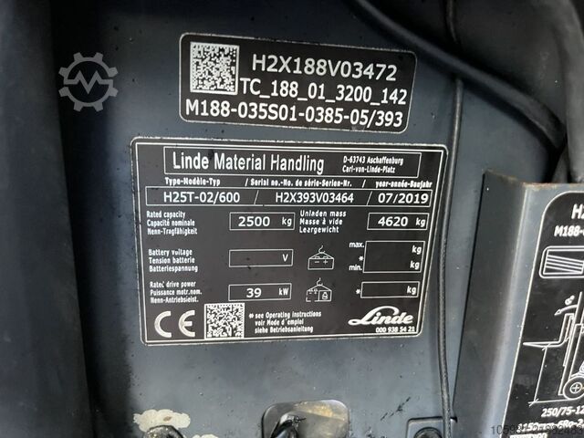 LPG Forklifts Linde H25T-02/600
