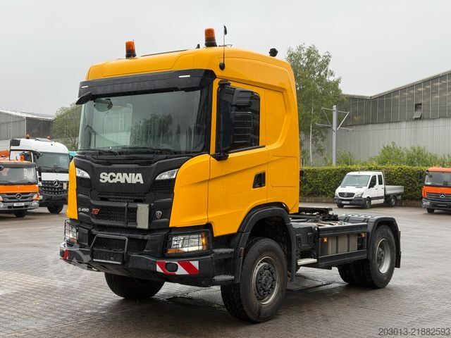 Standard tractor unit SCANIA 450 XT 4x4 Euro 6 SZM Kipphydraulik Blatt / Luft