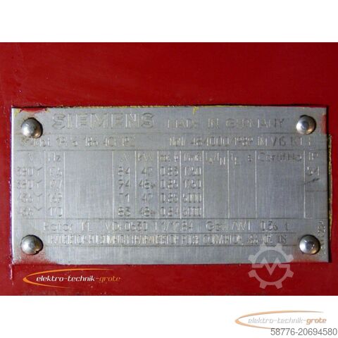 Control unit Siemens 1PH6186-4CE49Z Spindel - Servomotor