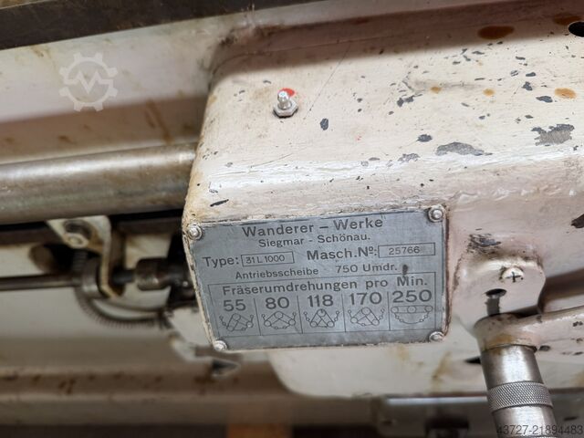 Gewindefräsen und Wälzfräsmaschine WANDERER 31L1000