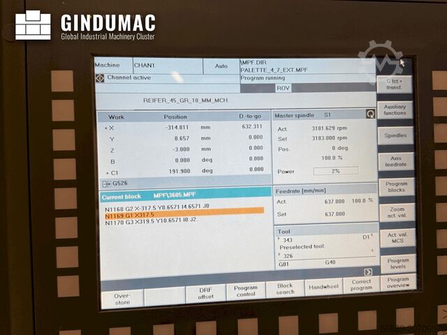 Horizontal-Bearbeitungszentrum HELLER MCH 350 + MCH 350 C + 22 pallet system