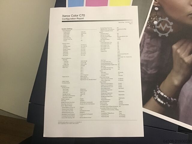 XEROX C60 with internal FIERY EX-iC60/70 XEROX XEROX Digital Color Press C60