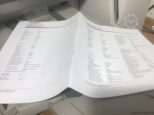 XEROX C60 with internal FIERY EX-iC60/70 XEROX XEROX Digital Color Press C60