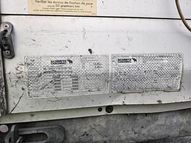 2011 Schmitz Cargobull SCS24/L-1362 E B | NL TRAILER|SAF DISC| LOADING LIFT 2 TONS | APK TUV |29-06- Schmitz Cargobull SCS24/L-1362 E B | NL TRAILER|SAF DISC| LOADING...