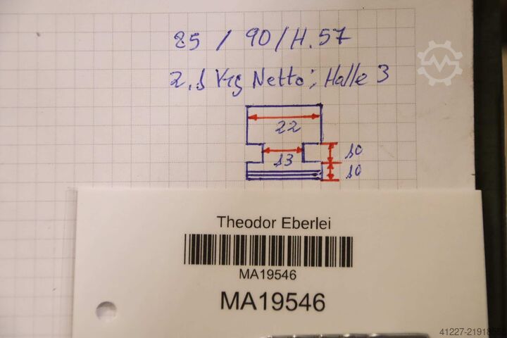 Interchangeable jaws four-jaw chuck unbekannt Breite 22 mm