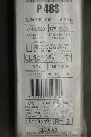 Stabelektroden Schweißelektroden 2,5 x 350 Elga P 48S