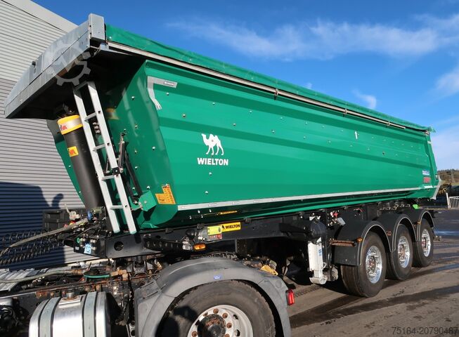 Kipper Auflieger Wielton NW-3 Stahlrundmulde
