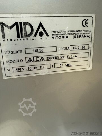 Label printing machine Valloy / SMAG / Rotutech / Alca Línea completa de impresión y acabado di