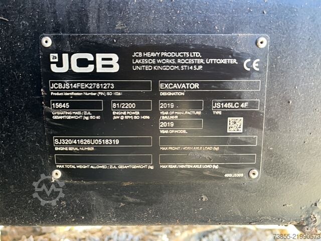 Kettenbagger JCB JS145LC 4F
