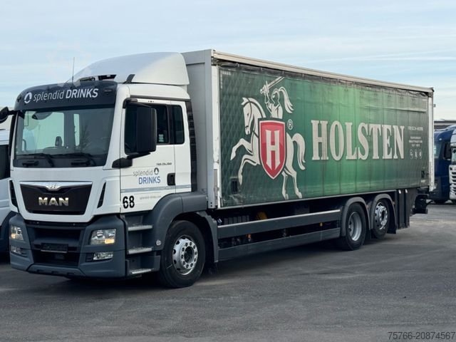 LKW mit Getränkeaufbau MAN TGS 26.360 L / LBW / NAVI / LENKACHSE / 22 PAL