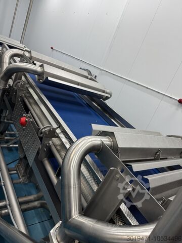 Salatqualitätsbewertung + Waschlinie Lynnmore + Raytec Salad grading, washing, drying line