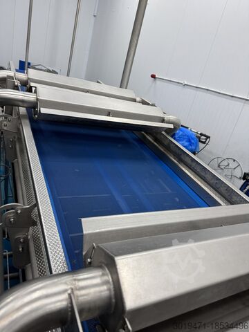 Salatqualitätsbewertung + Waschlinie Lynnmore + Raytec Salad grading, washing, drying line