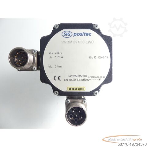 Control unit Berger Lahr VRDM 397/50 LWC SIG Positec 52525035600 Schrittmotor SN: 9735750