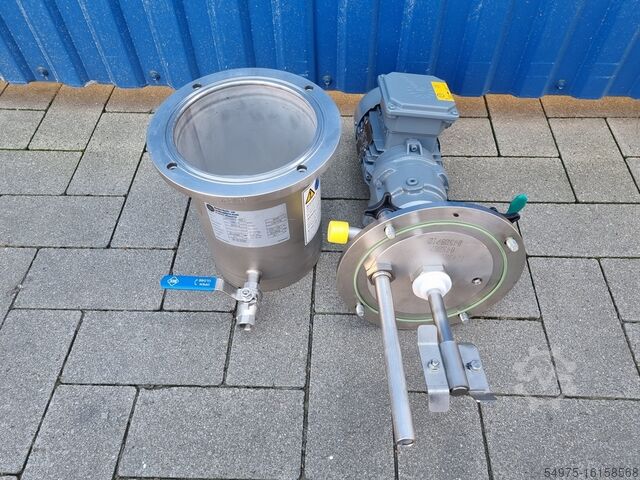 Stainless steel container with agitator Walther Pilot