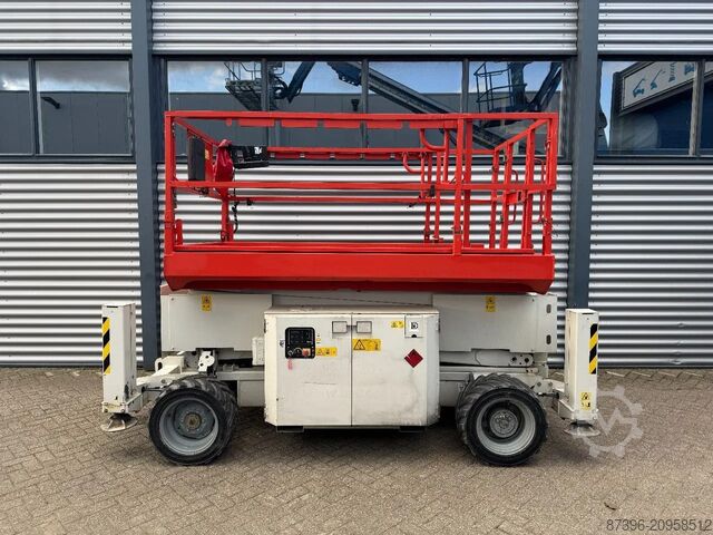 Scherenhebebühne Genie GS3369RT Hoogwerker Schaarhoogwerker Ruwterrein