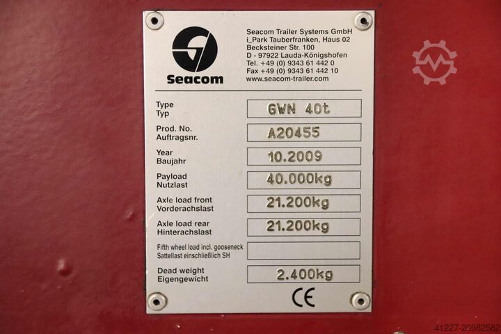 Gleiswagen 40 Tonnen mit Antrieb Seacom GWN 40t  4000 x 2500 mm