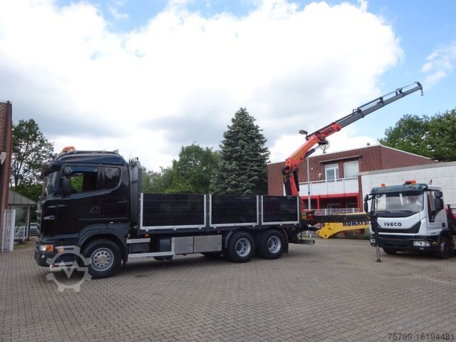 Truck mounted crane SCANIA R620 V8 Pritsche +  PALFINGER  22002EH Kran