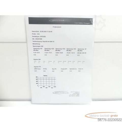 Component Heidenhain UVR 140D ID: 728 253-01 SN: 39240185B im Austausch (Exchange)