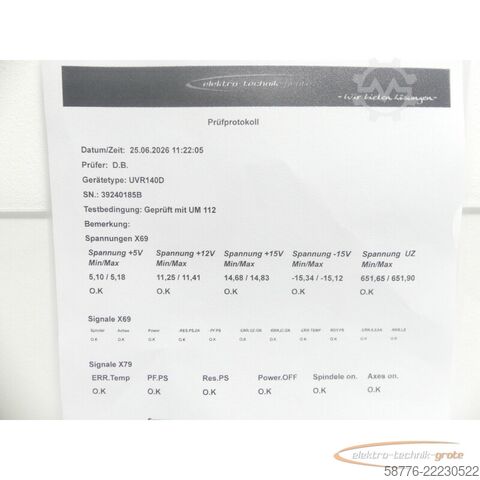 Component Heidenhain UVR 140D ID: 728 253-01 SN: 39240185B im Austausch (Exchange)