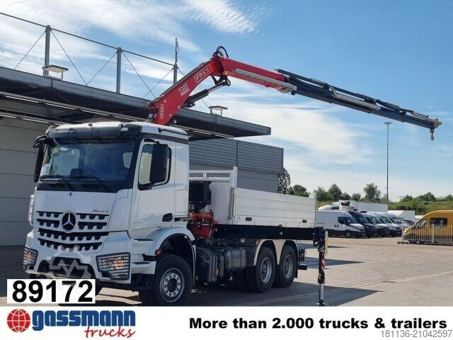 Kipper LKW Mercedes-Benz Arocs 3348 K 6x4, Kran Fassi F255A.2.24,