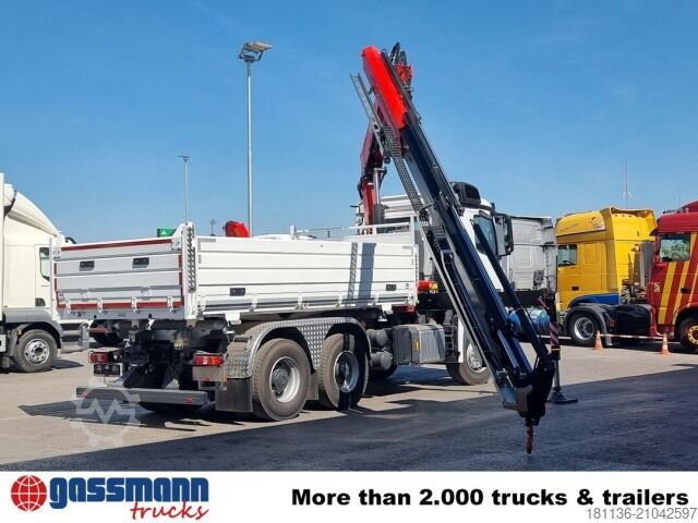 Kipper LKW Mercedes-Benz Arocs 3348 K 6x4, Kran Fassi F255A.2.24,