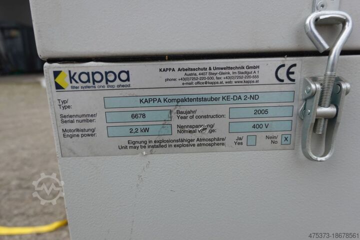 Absaugung KAPPA Absaugung/Kompaktentstauber KE-DA 2-ND