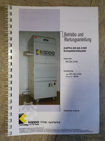 Absaugung KAPPA Absaugung/Kompaktentstauber KE-DA 2-ND