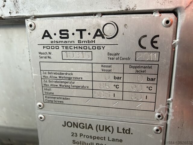 Twin holding tank ASTA 500l
