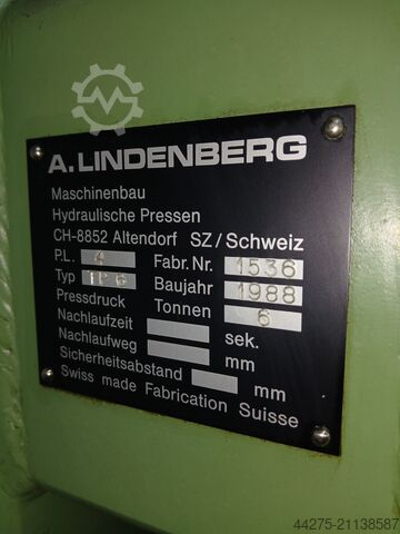 Hydraulische Presse Lindenberg TP 6