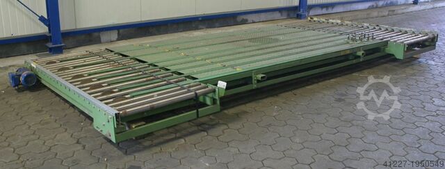 Transfer station roller conveyor unbekannt Rollenbreite 840 mm