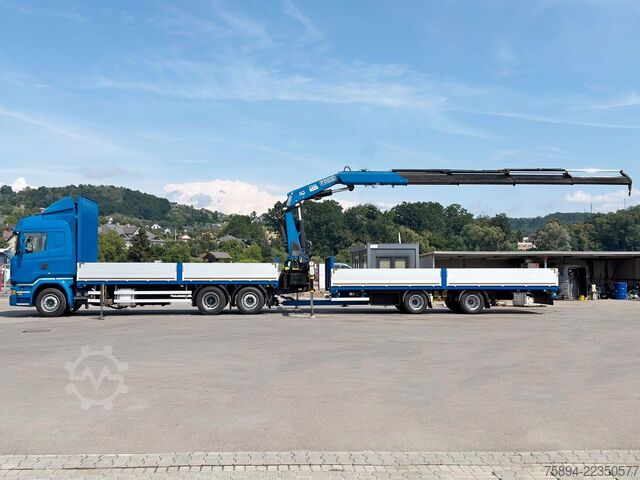 Autokran SCANIA R 450 * FASSI F365 RA + FUNK + Anhänger*TOP