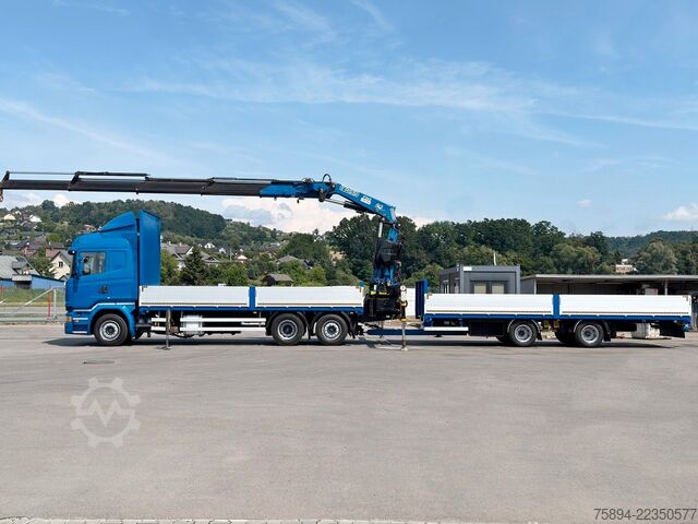 Autokran SCANIA R 450 * FASSI F365 RA + FUNK + Anhänger*TOP