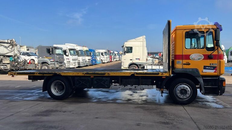 Plattformanhänger MAN 18.224 (6 CYLINDER / MANUAL PUMP / POMPE MANUELLE)