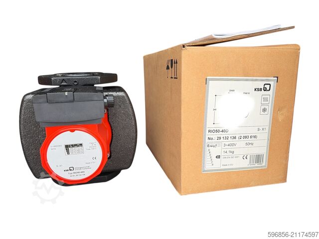 KSB RIO50-40D – Umwälzpumpe DN50 PN10 | 230/400 V KSB RIO50-40D – pompa obiegowa DN50 PN10 | 230/400 V KSB RIO50-40D – pompa obiegowa DN50 PN10 | 230/400 V