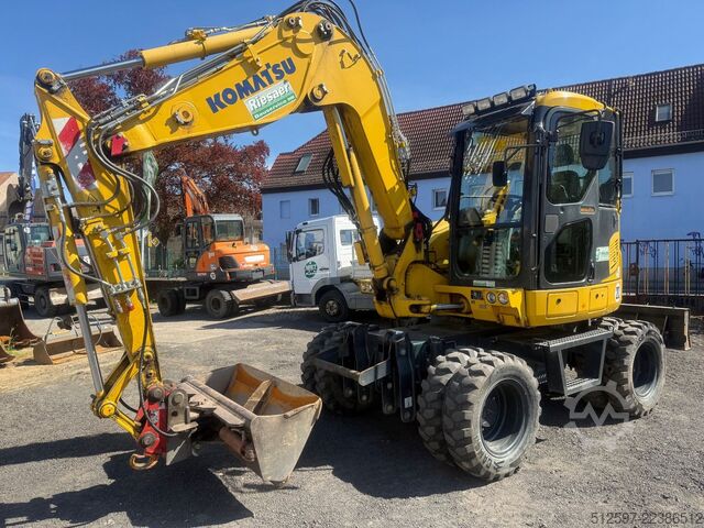Mobilbagger KOMATSU PW 98 MR-10 / gepflegt / 1650 Bh / inkl. GRL+TL