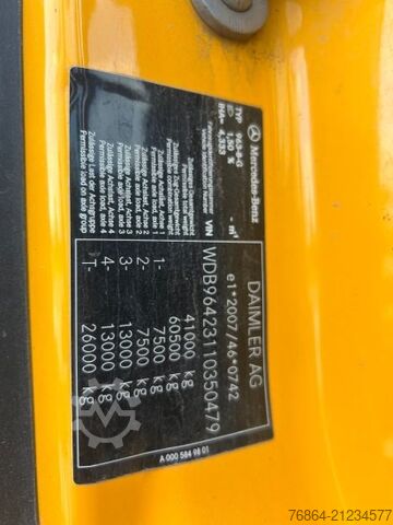 Kipper LKW MERCEDES-BENZ AROCS 4151, 8X4 MEILLER-GESTEINSKIPPER, EURO 6, BORDMATIK, RETARDER, BLATT-BLATT