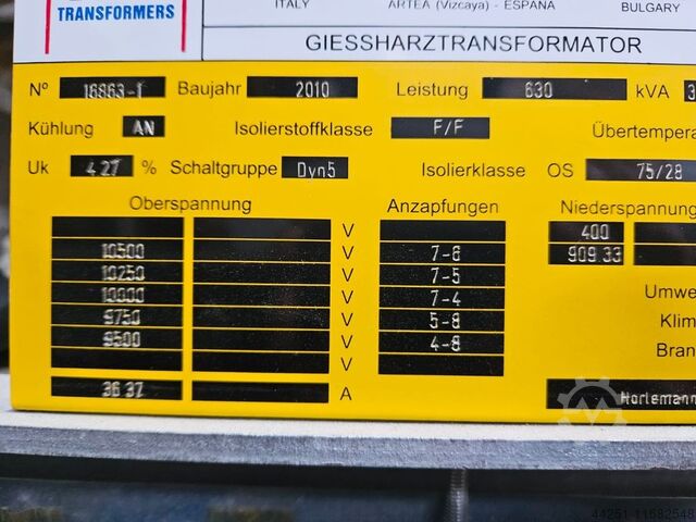 Schaltanlage Trafostation Trafo Horlemann HR10U-S
