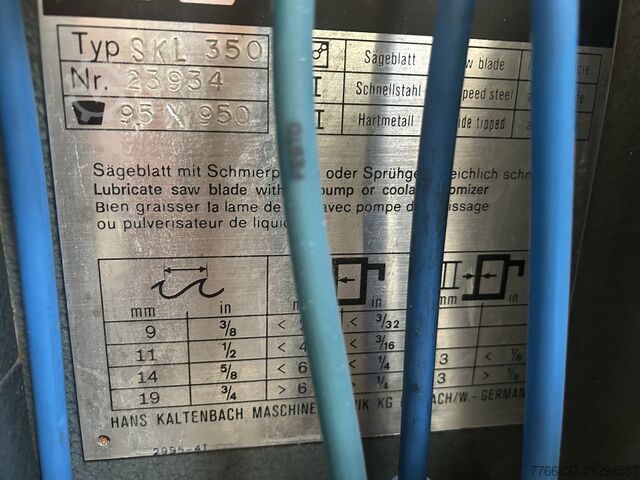 Circular saw for light metal & aluminium Kaltenbach SKL 350