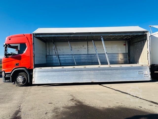 Beverage truck SCANIA R 410 / 2xLBW / LENKACHSE / DURCHLADEKOMPLETTZUG