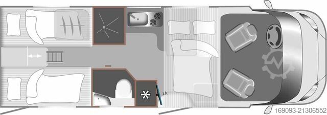 Teilintegriertes Wohnmobil LMC Tracer 730 EL *Automatik*Hubbett*7469¤ Sparen!