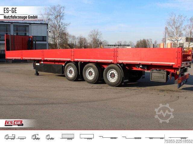 Auflieger mit Arbeitsbühne KÖGEL Multi Chassis, verstärkt, Bordwände