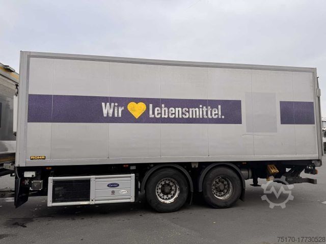 Reefer trailer Rohr RZK/18 IV Carrier LBW 2.000kg Durchlade